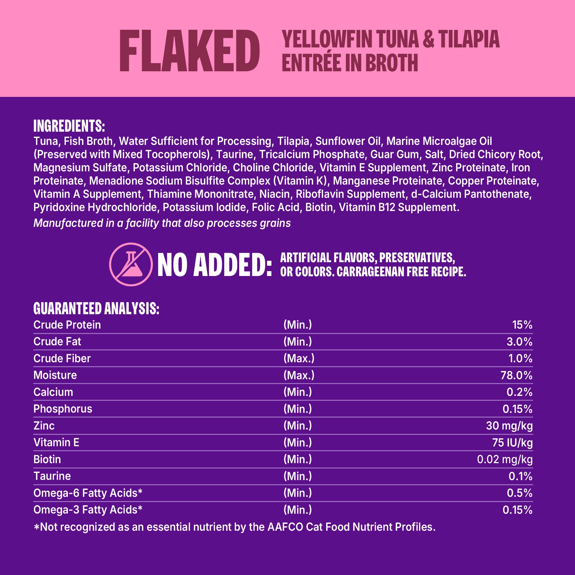 Wellness CORE Signature Selects Flaked Yellowfin Tuna & Tilapia Wet Cat Food (2.8oz)