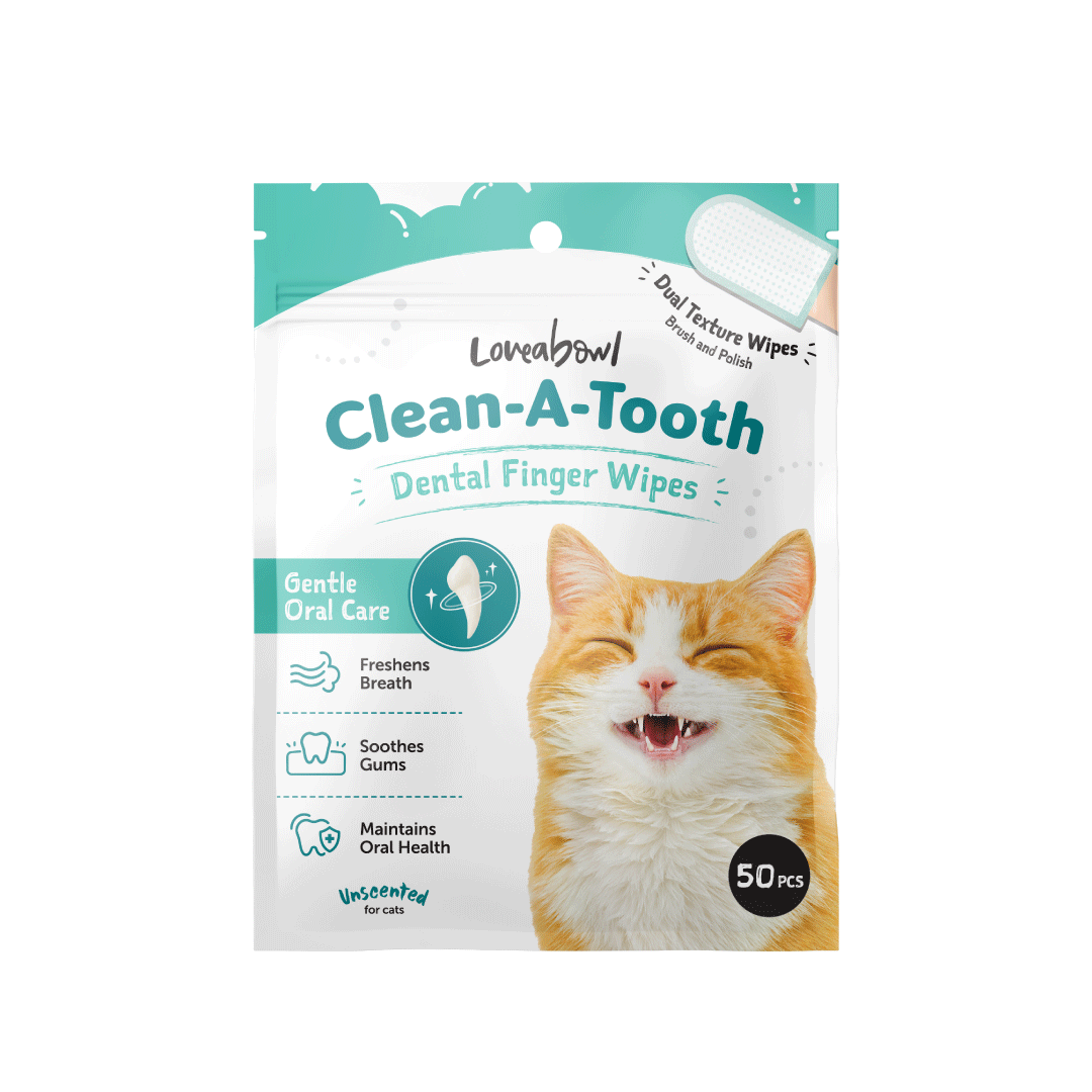 Clean-A-Tooth Cat Dental Cleaning Wipes (50 pcs)
