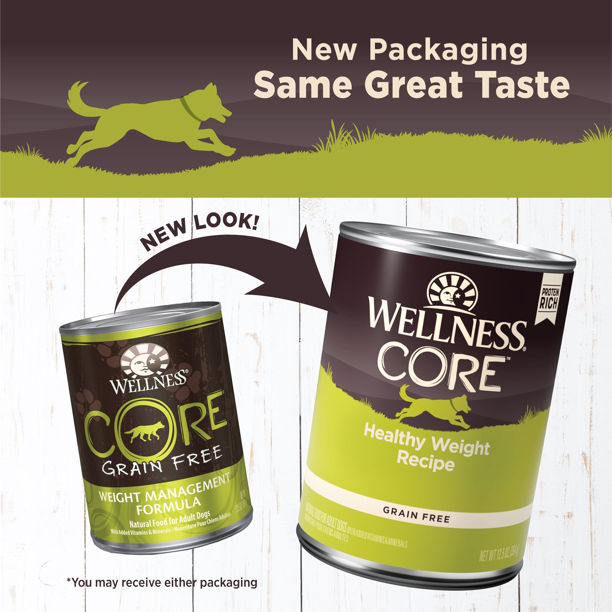 Wellness CORE Grain-Free Healthy Weight Canned Wet Dog Food (12.5oz)