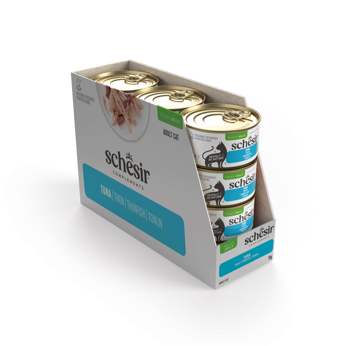 Schesir Complements Canned Wet Cat Food | Tuna in Jelly (70g)