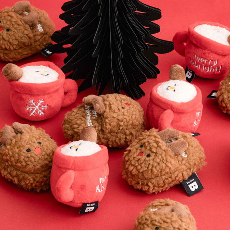 Christmas Friends Dog Toy - Hot Chocolate & Slipper