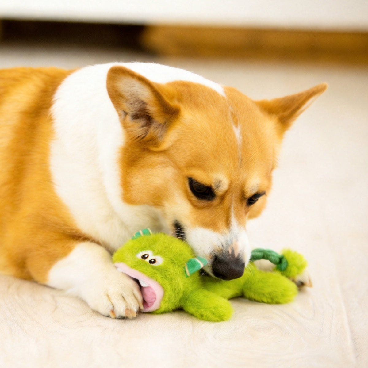 Wild Hunter Green Monster Dog Toy