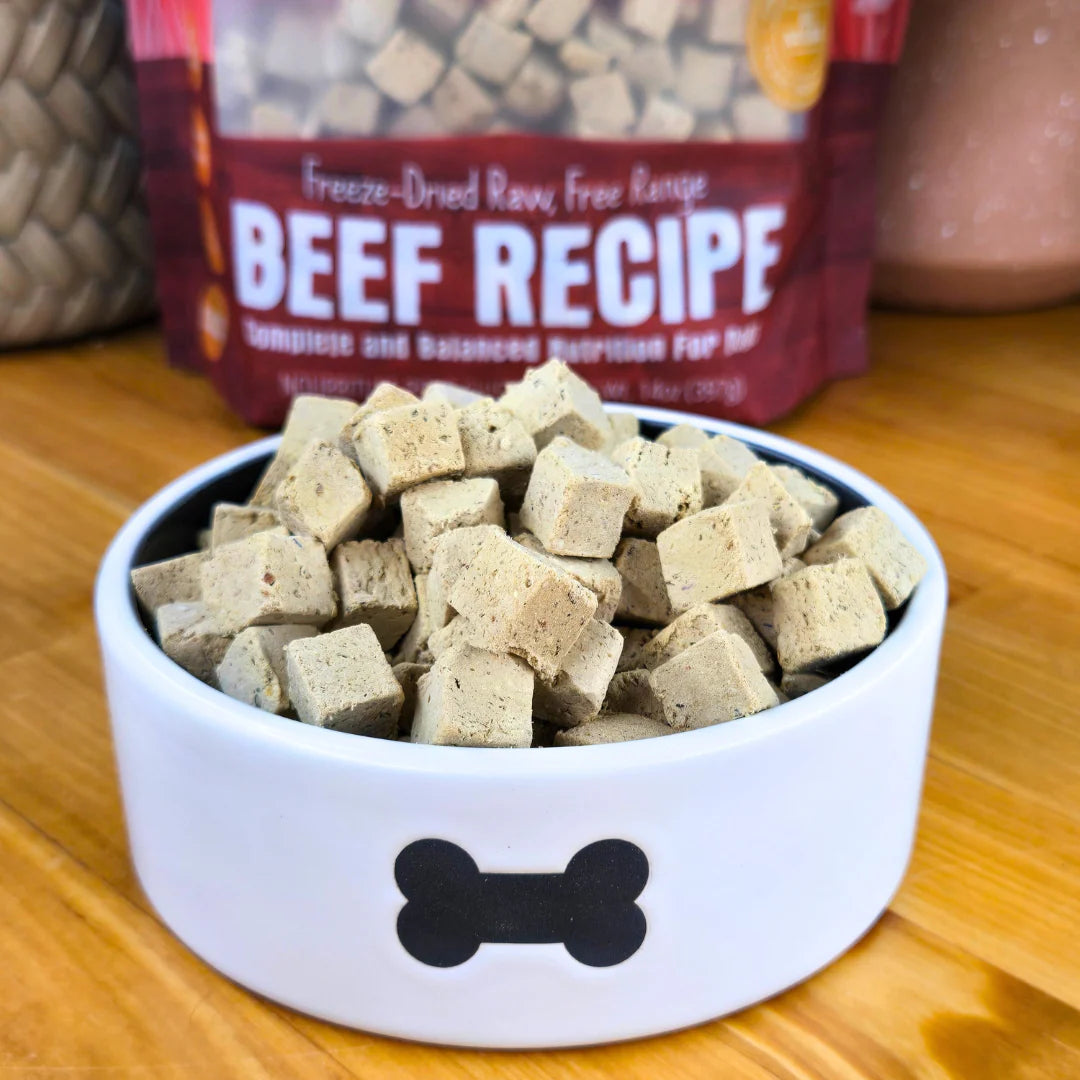 Beef Recipe Freeze Dried Raw Dog Food (14oz)