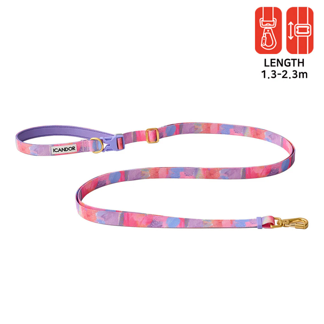 Gentle Multi-Functional Adjustable Bolt Leash – Regular & Hands-Free Walk | Milky Way