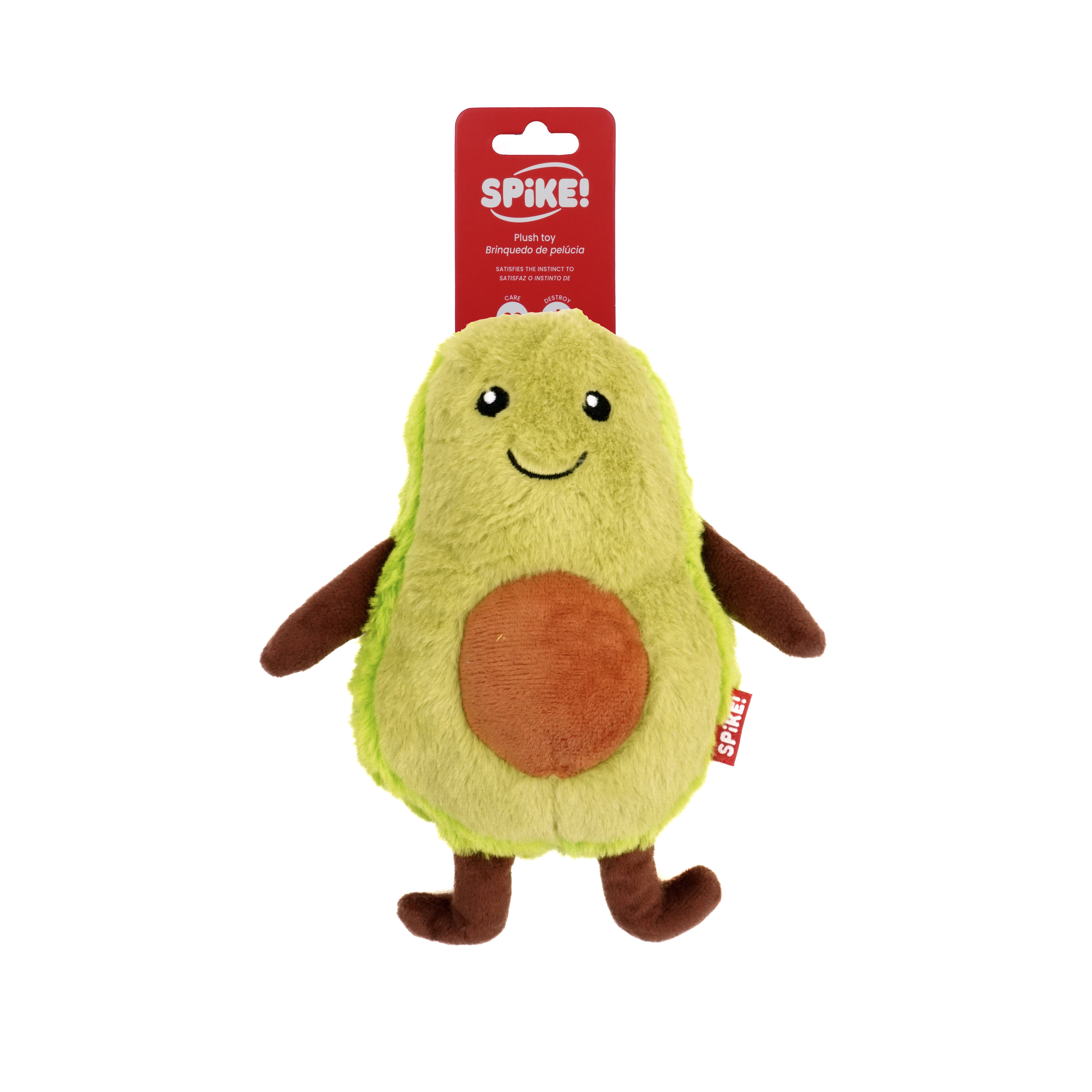 Spike! Avocado Man Plush Dog Toy