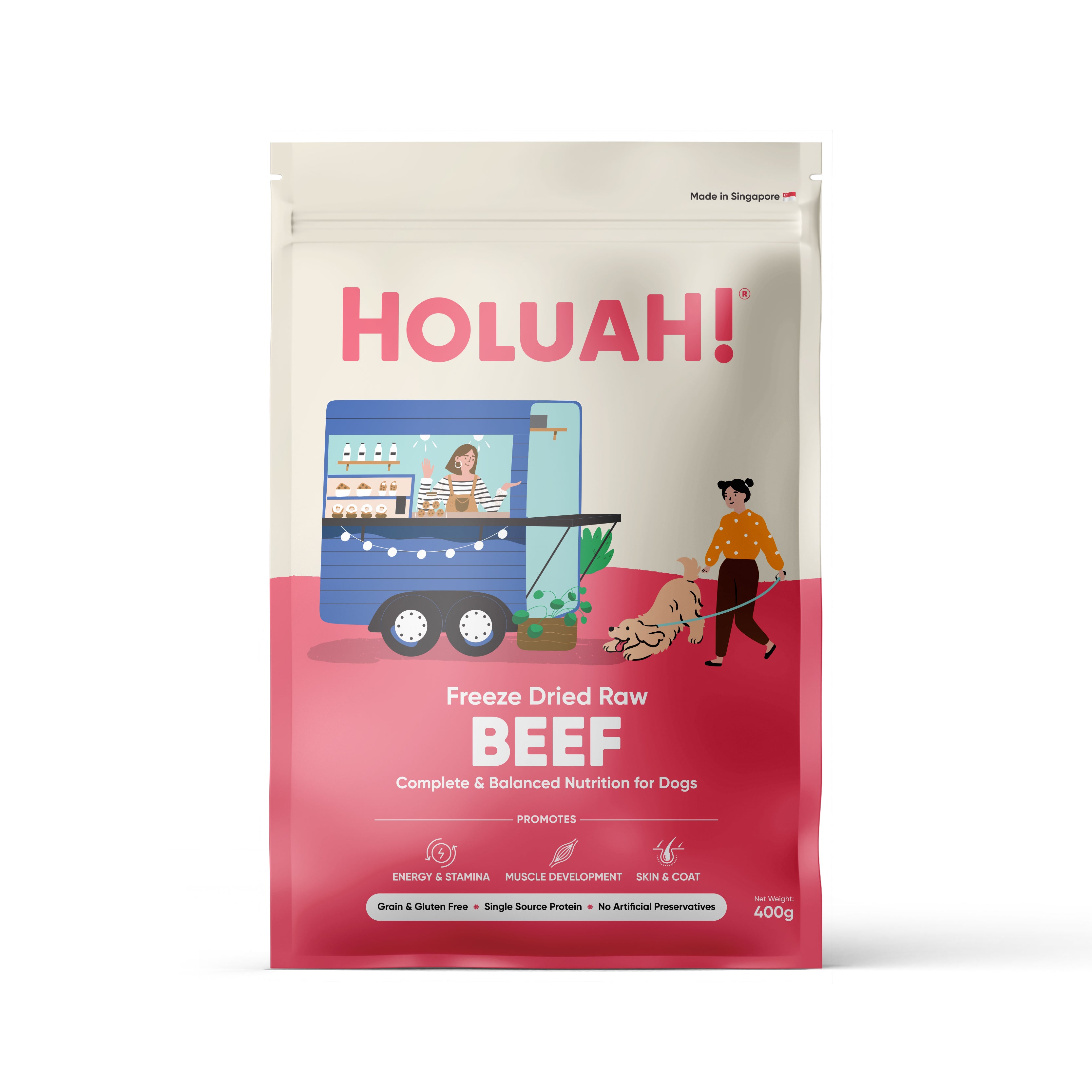 Freeze Dried Beef Dog Food (400g)