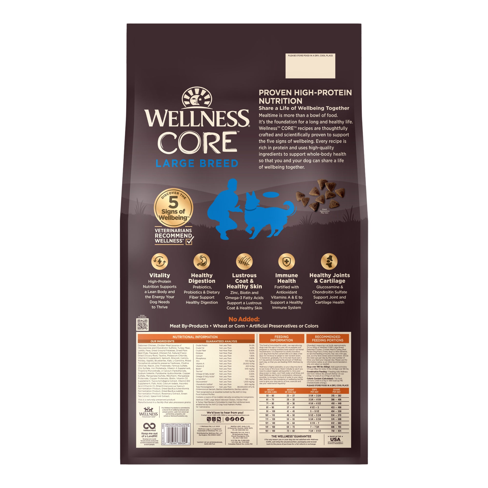 Wellness CORE Grain Free Large Breed  Original Dry Dog Food