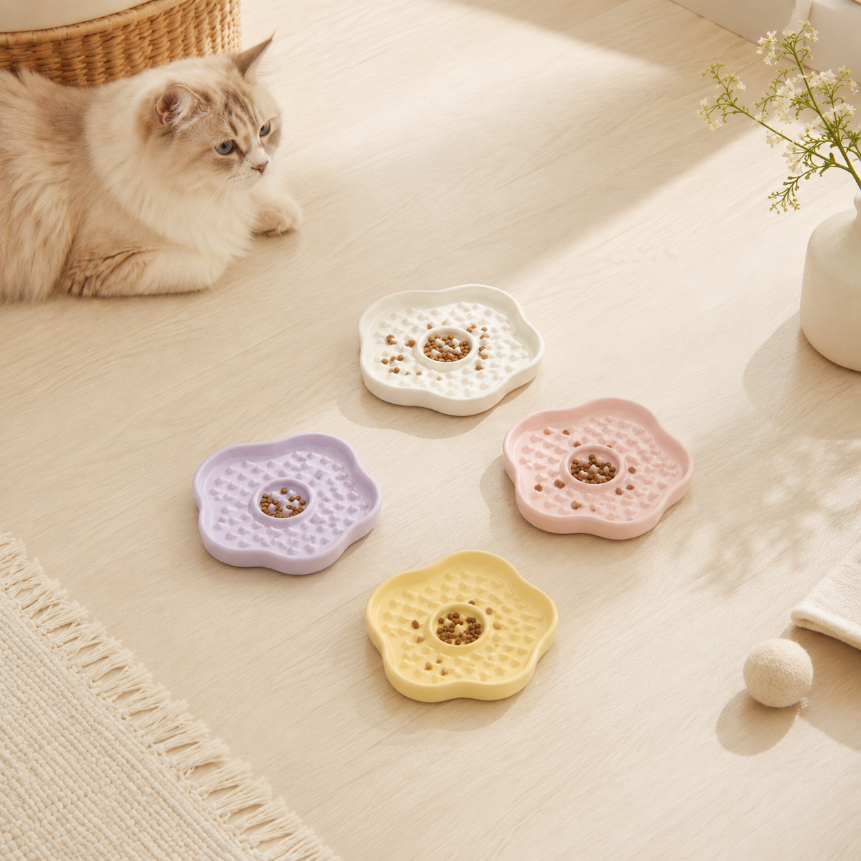 Little Bloom Ceramic Slow Feeder
