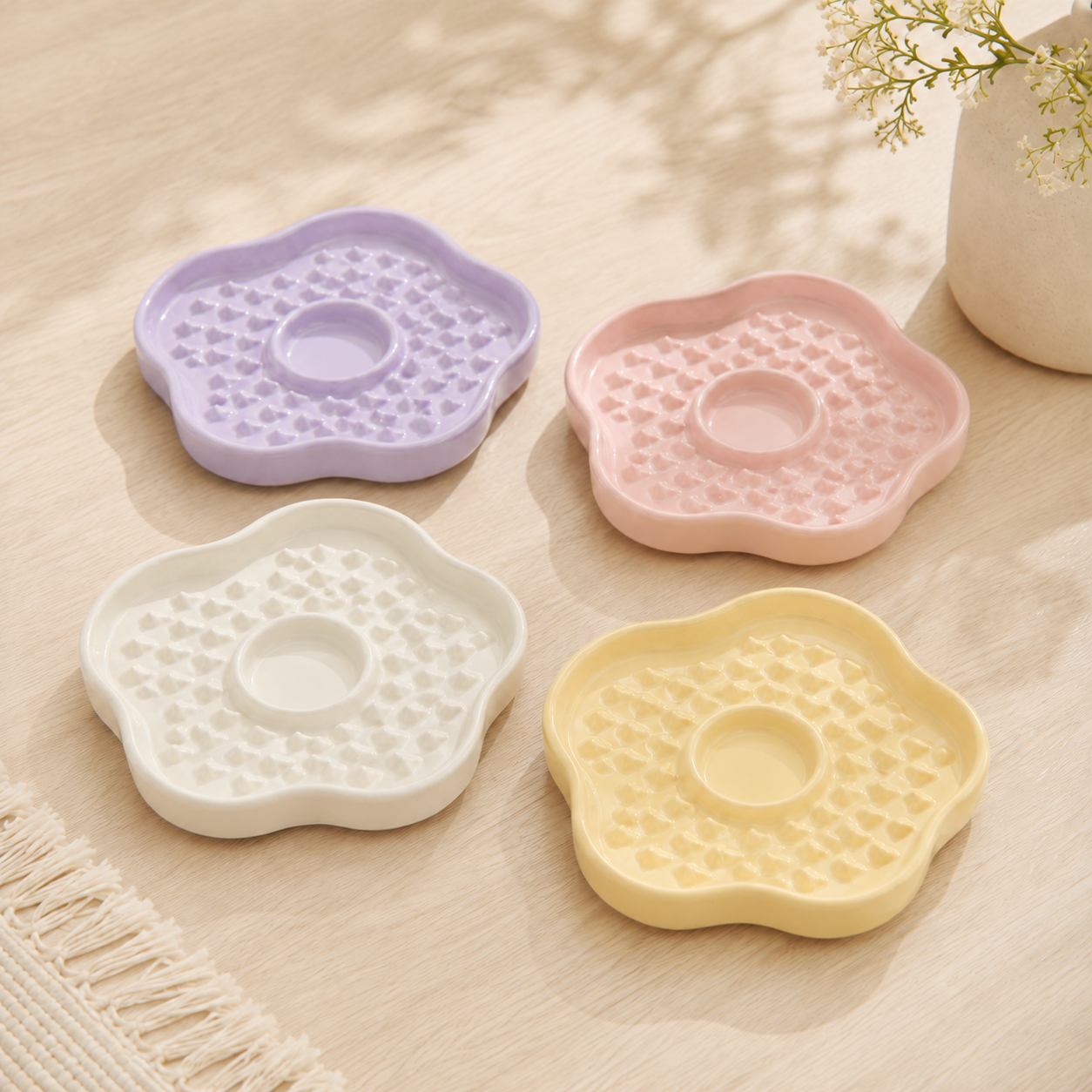 Little Bloom Ceramic Slow Feeder