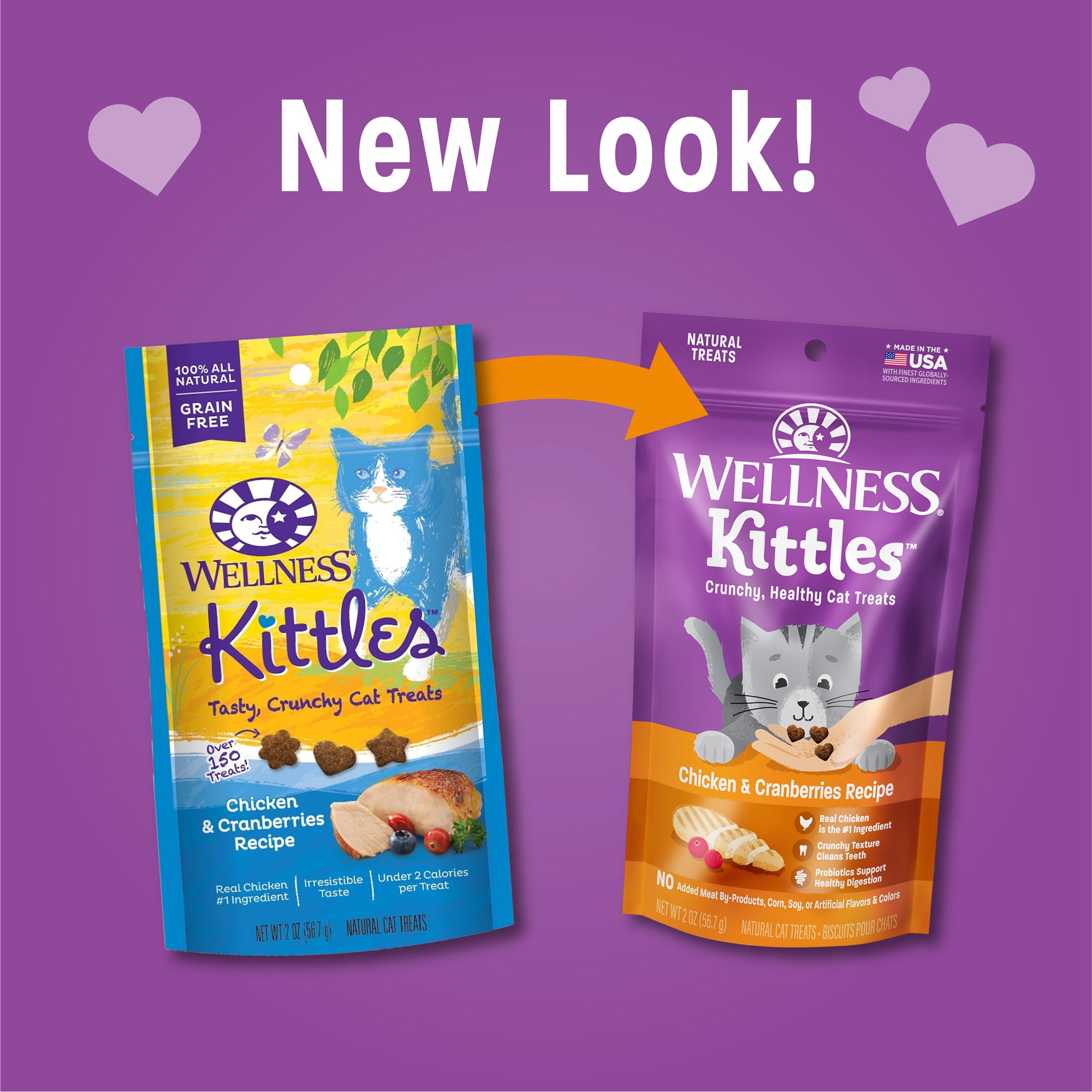 Kittles Chicken & Cranberries Cat Treats (2oz)