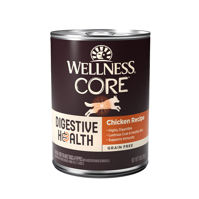 Wellness CORE Digestive Health Chicken Grain-Free Canned Wet Dog Food (13oz)
