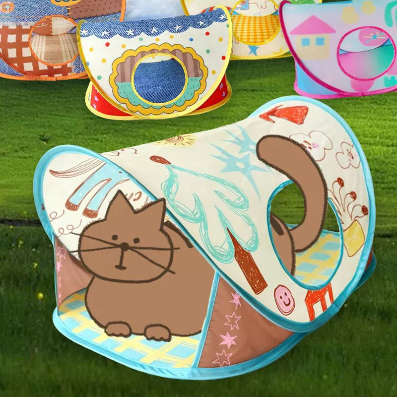 Peek-a-Boo Pop-Up Cat Tent (5 Designs)