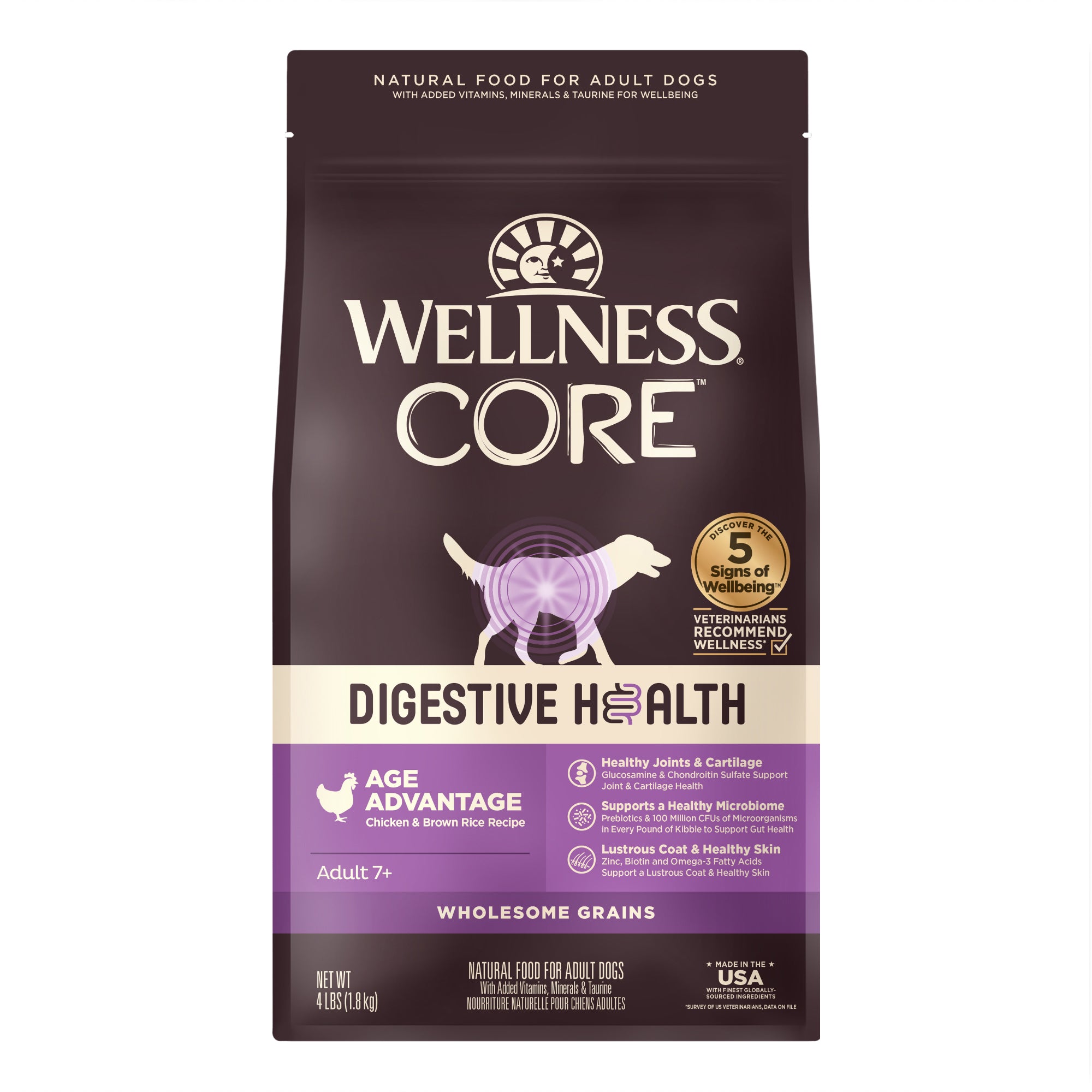 Wellness CORE Digestive Health Age Advantage Chicken & Brown Rice Senior Dry Dog Food