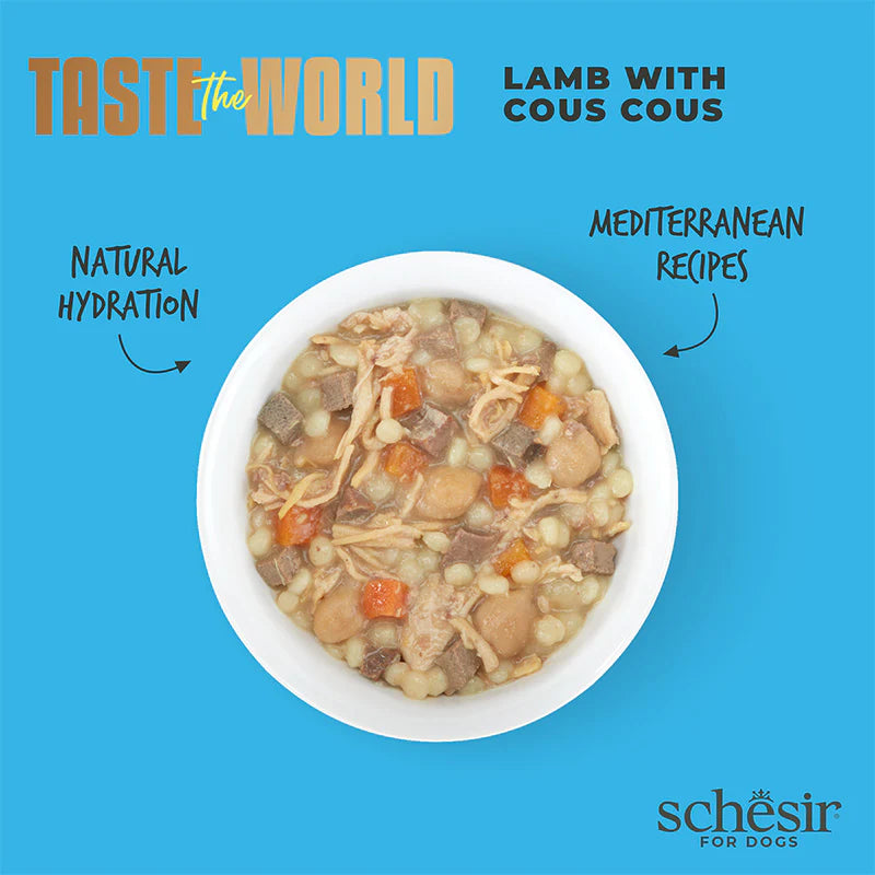 Schesir Taste The World Lamb With Cous Cous Adult Canned Dog Food (150g)