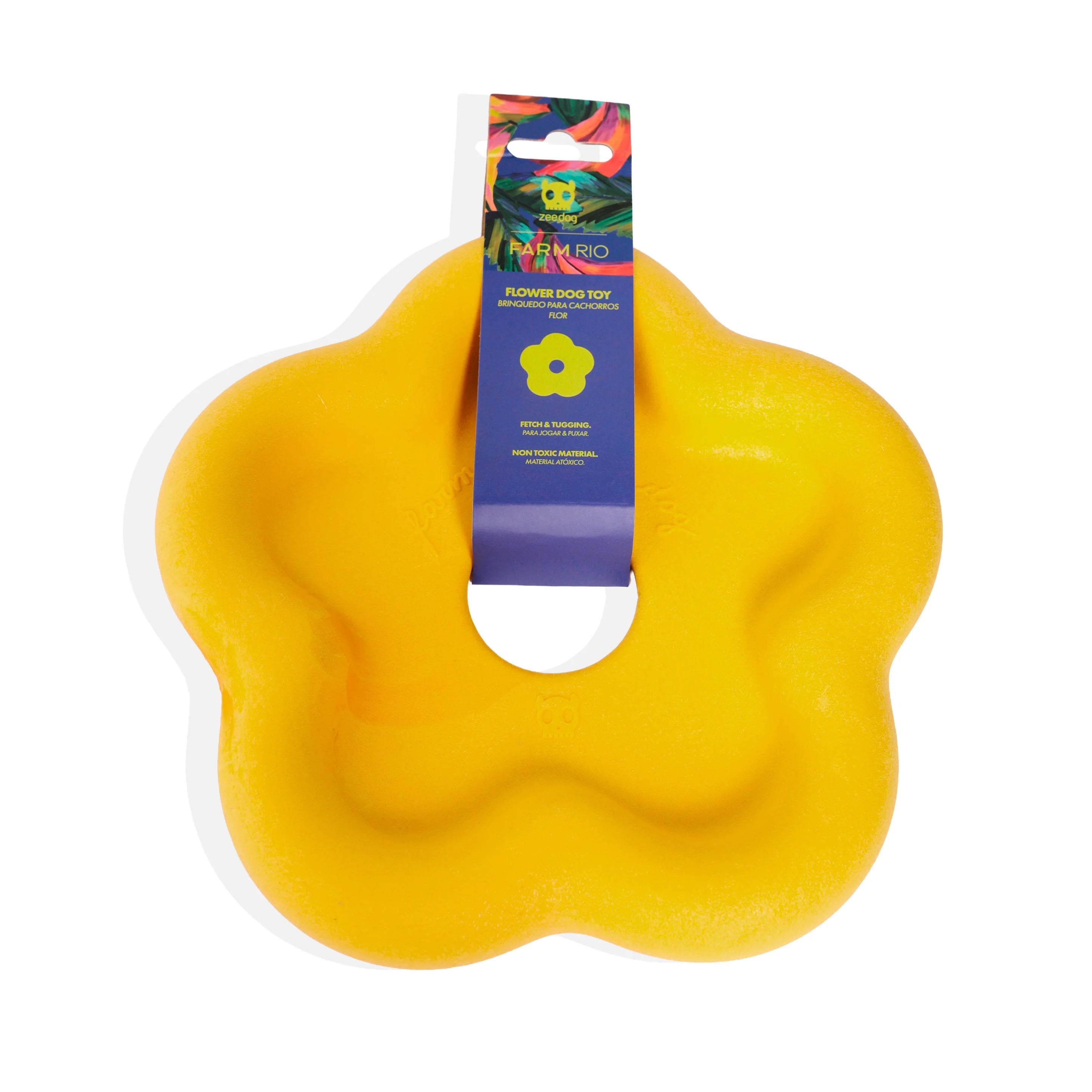 Farm Rio x Zee.Dog Farm Flower Yellow Dog Toy