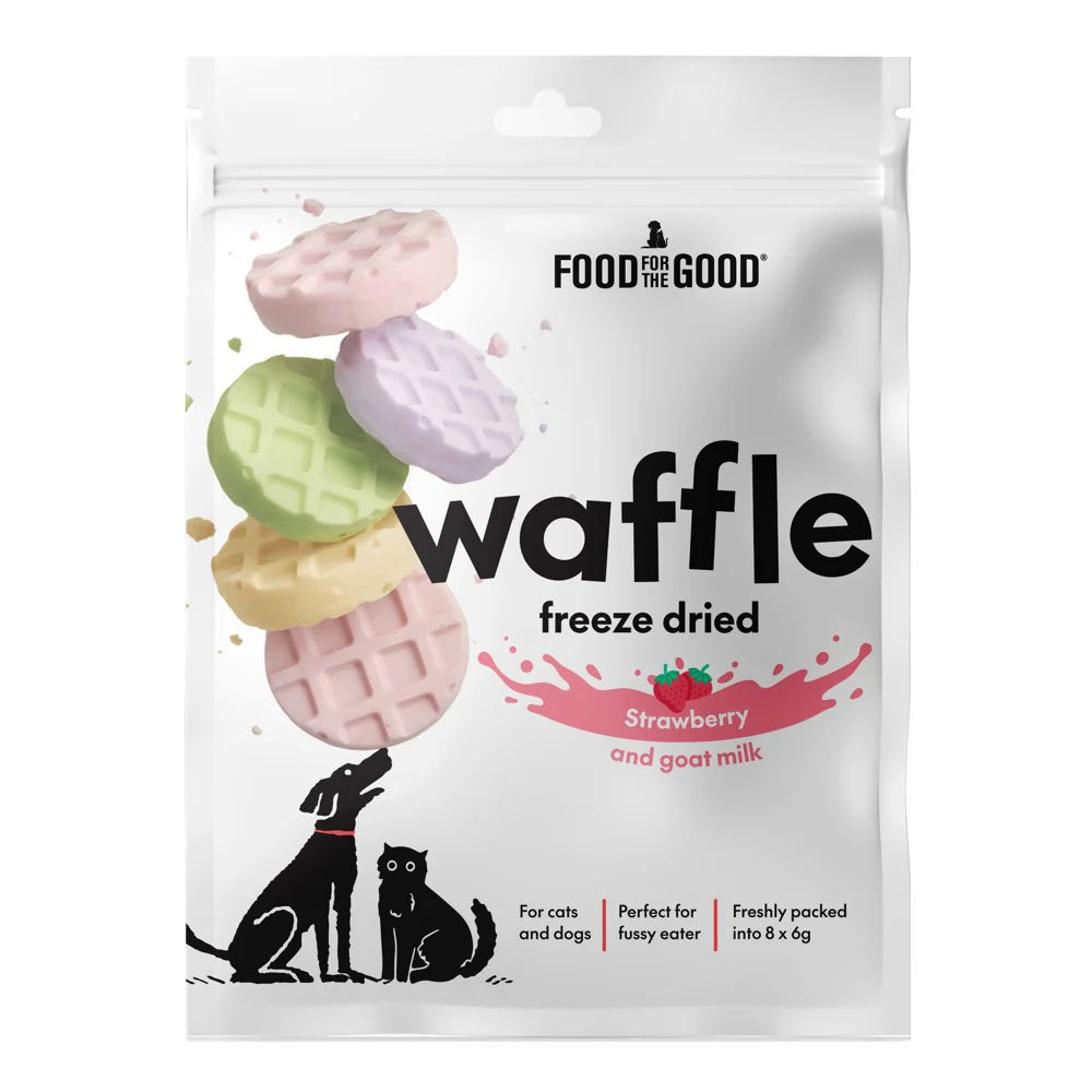 Freeze Dried Waffle | Strawberry & Goat Milk (8x6g)