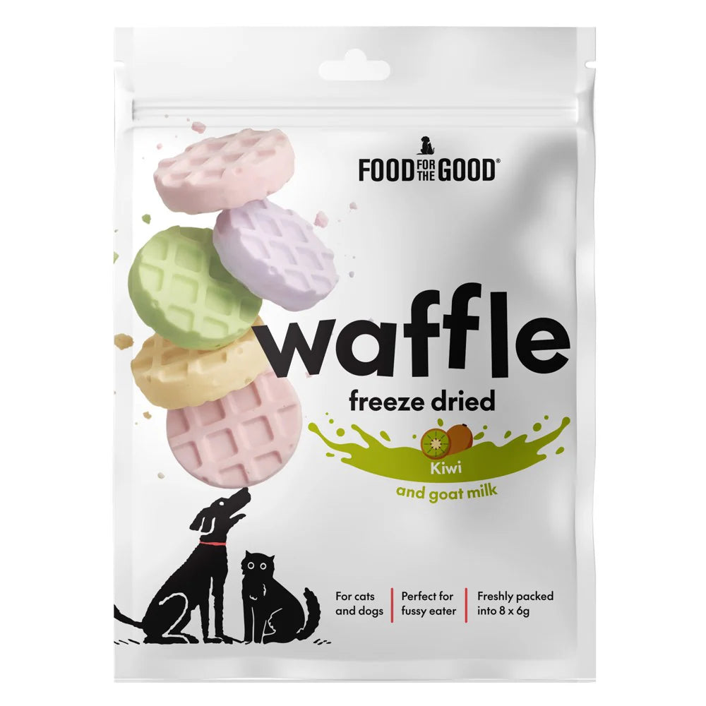 Freeze Dried Waffle | Kiwi & Goat Milk (8x6g)