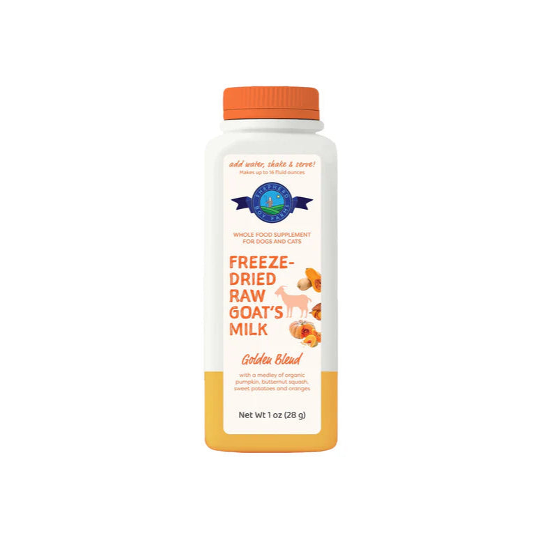Shepard Boy Farms freeze-dried raw goat's milk supplement for pets Creatureland