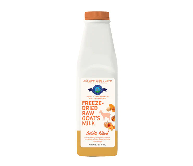 Shepard Boy Farms freeze-dried raw goat's milk supplement for pets Creatureland