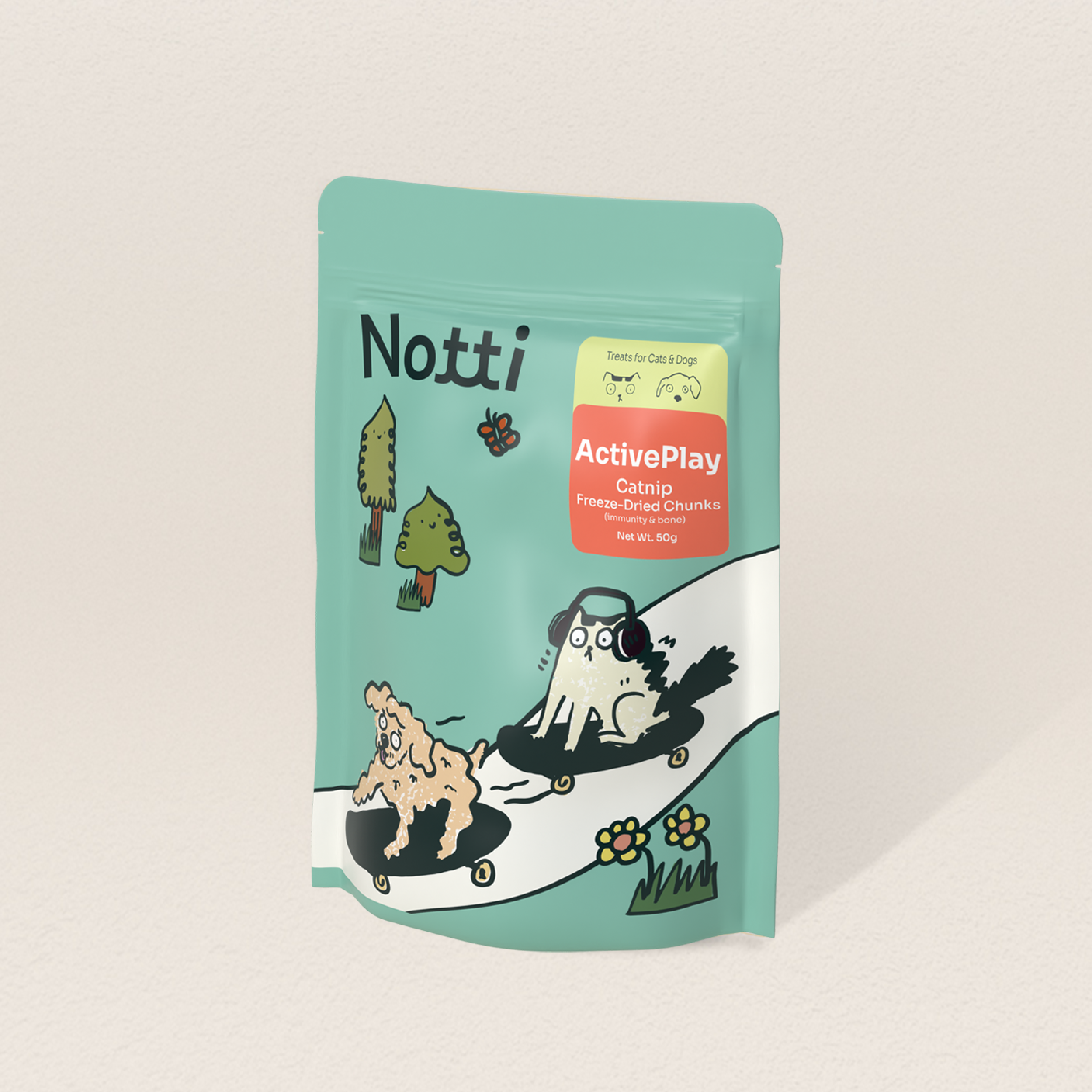 Notti ActivePlay Catnip Freeze-Dried Chunks For Dog & Cat (50g)
