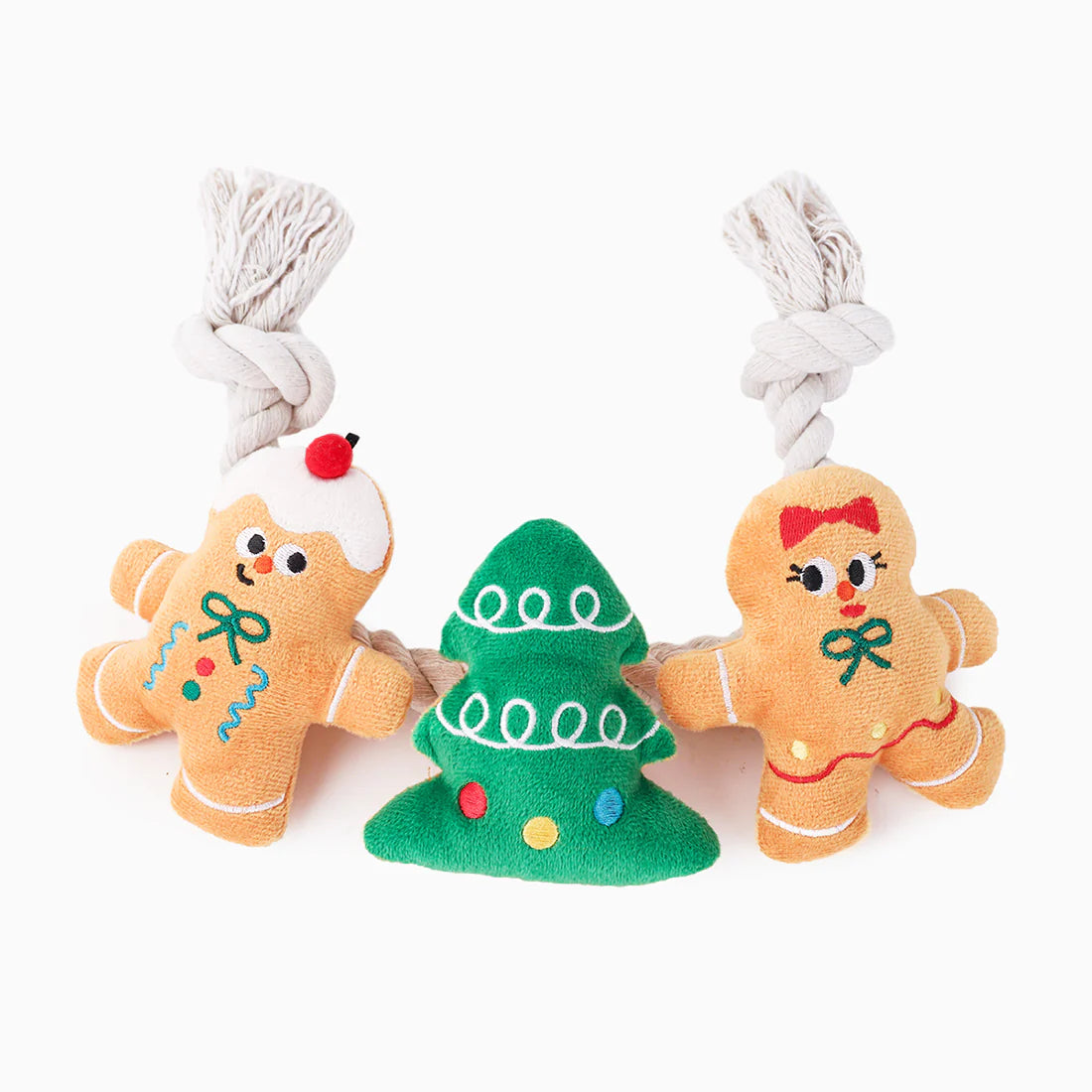 Happy Woofmas — Holiday Gingerbread Man Dog Toy