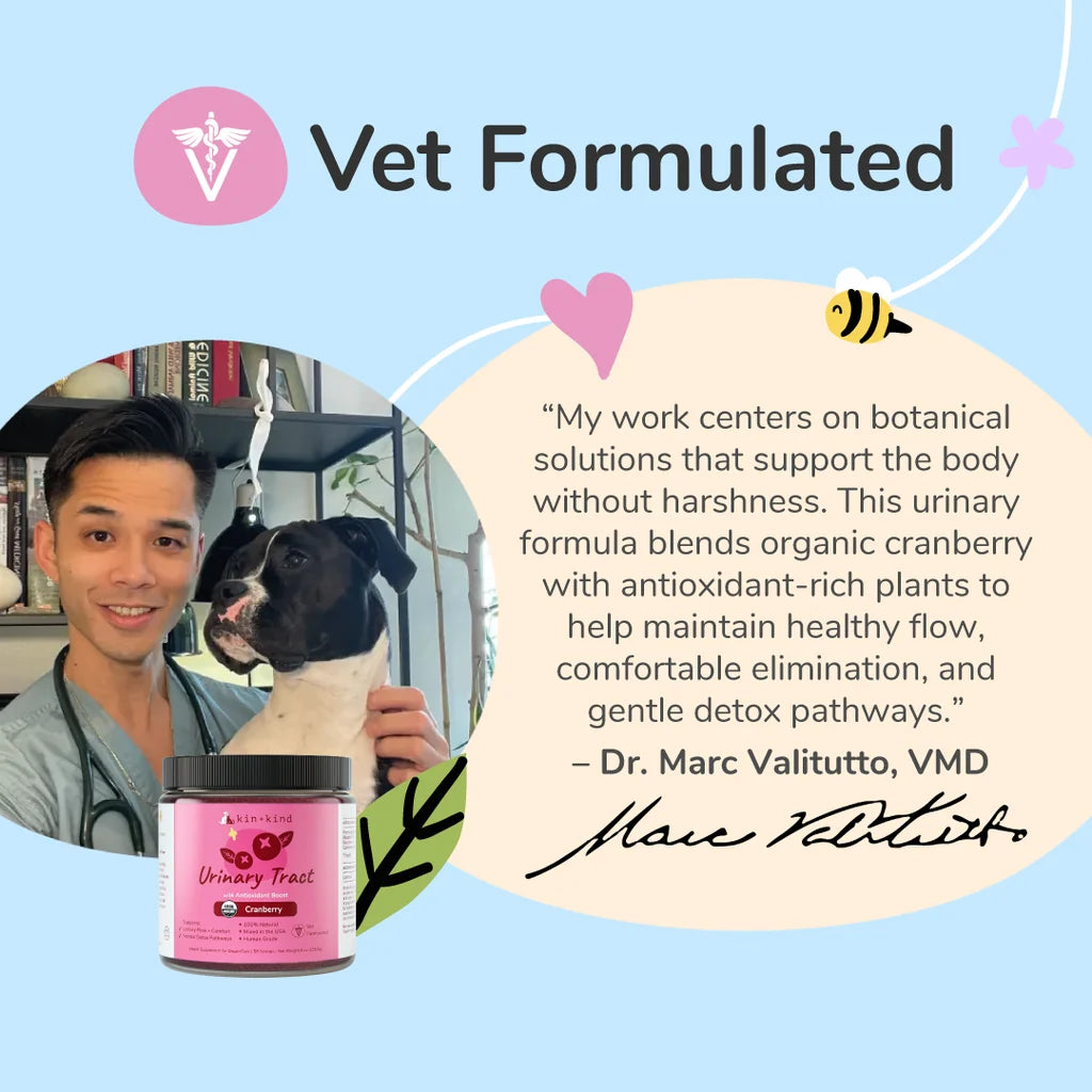 Organic Healthy Immunity & Urinary Tract Dog and Cat Supplement