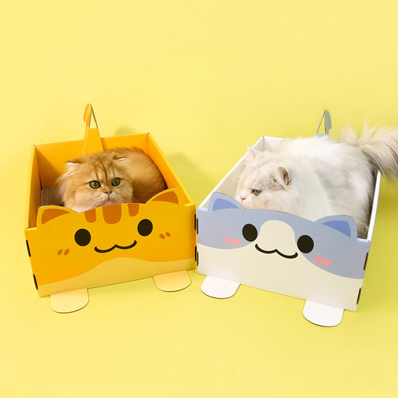 Meow Box Cat Scratcher (3 Designs)