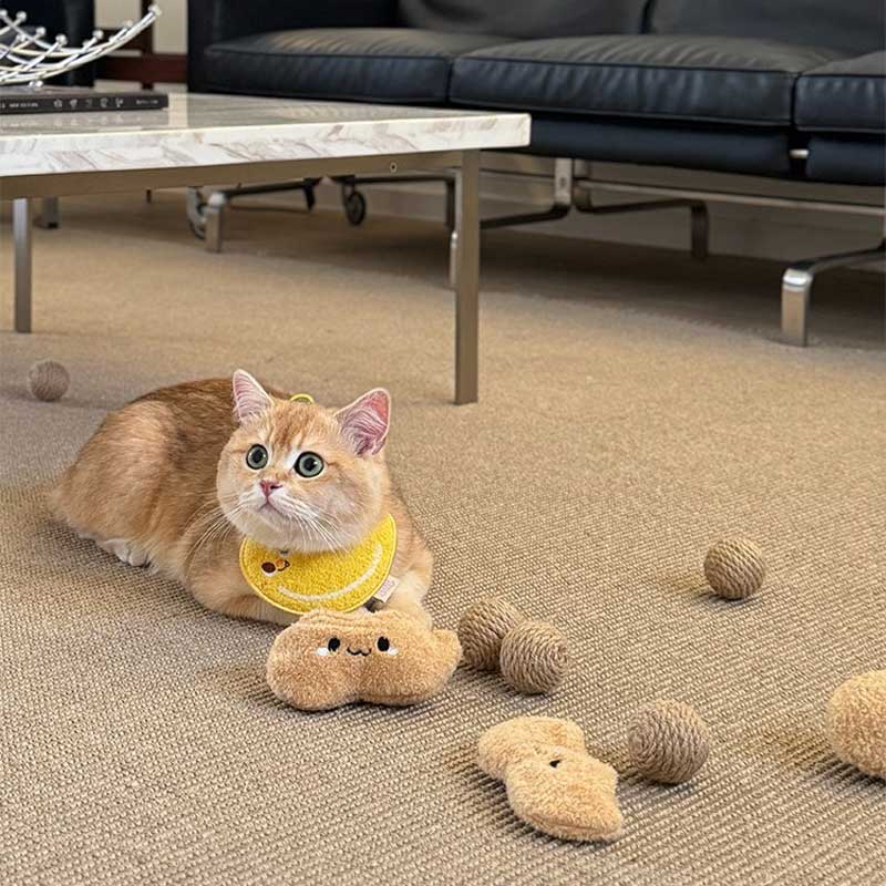 Peanut Sisal Ball Cat Toy