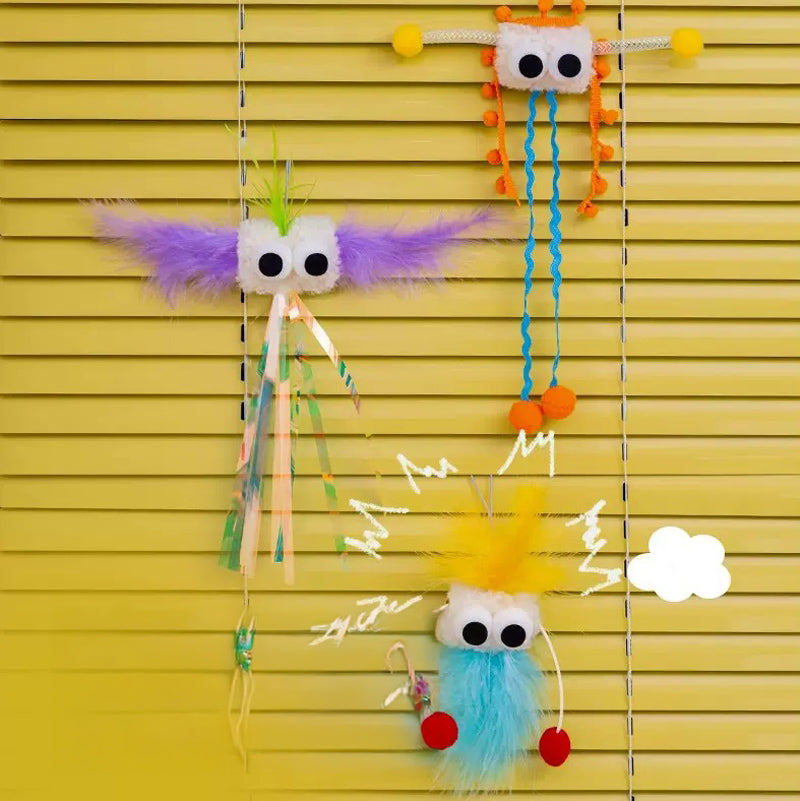 Fuzzy Flyer Cat Teaser (3 Designs)