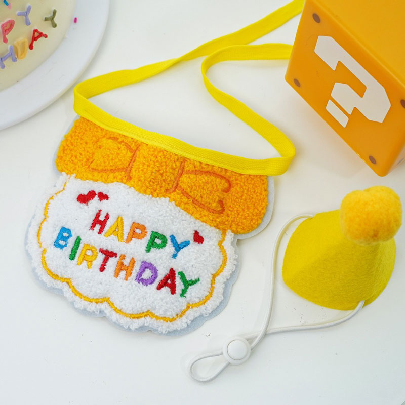 Birthday Party Hat & Bib Set (8 Colours)