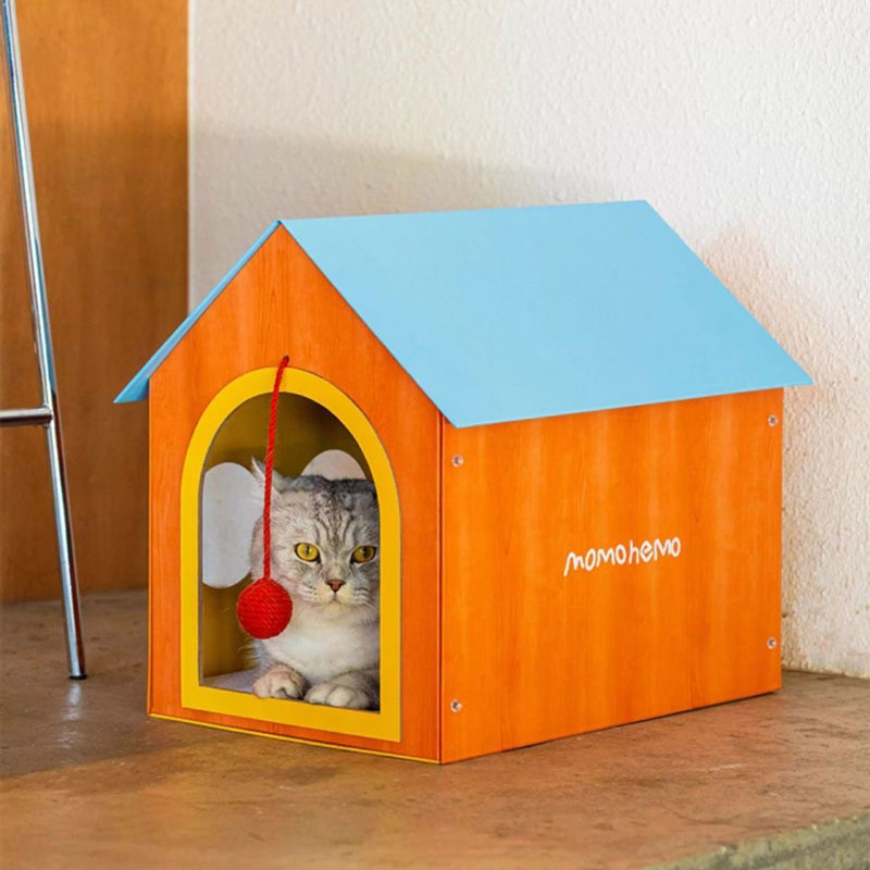 Retro Playhouse Cat House Scratcher