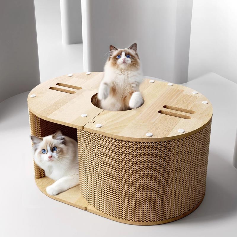 Oval Cat Scratcher and Nest