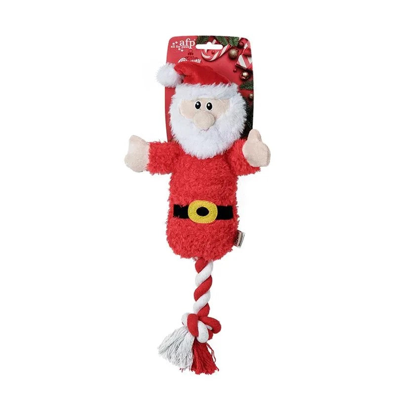 Merry Tug & Fetch Santa Christmas Dog Toy