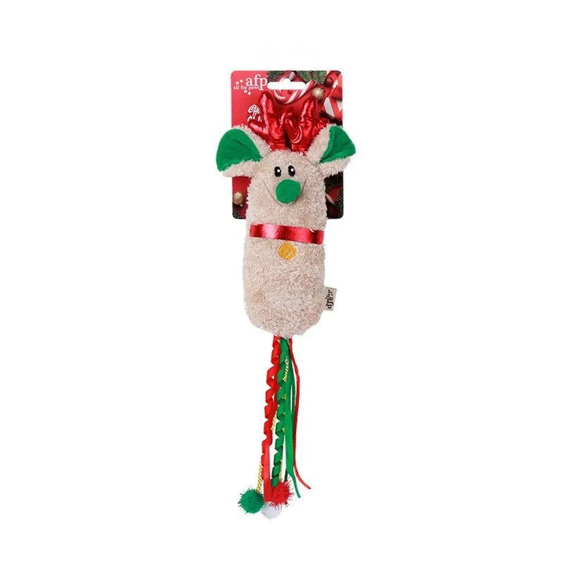 Happy Holidays Kicker Happy Mouse Cat Toy