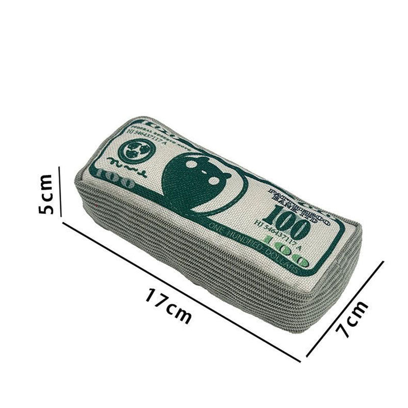 Bark Bucks Crinkle Dog Toy