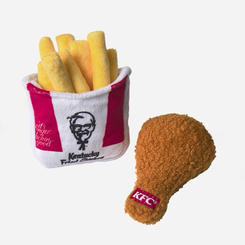 KFC Feast Nosework Plush and Latex Dog Toy | CreatureLand.