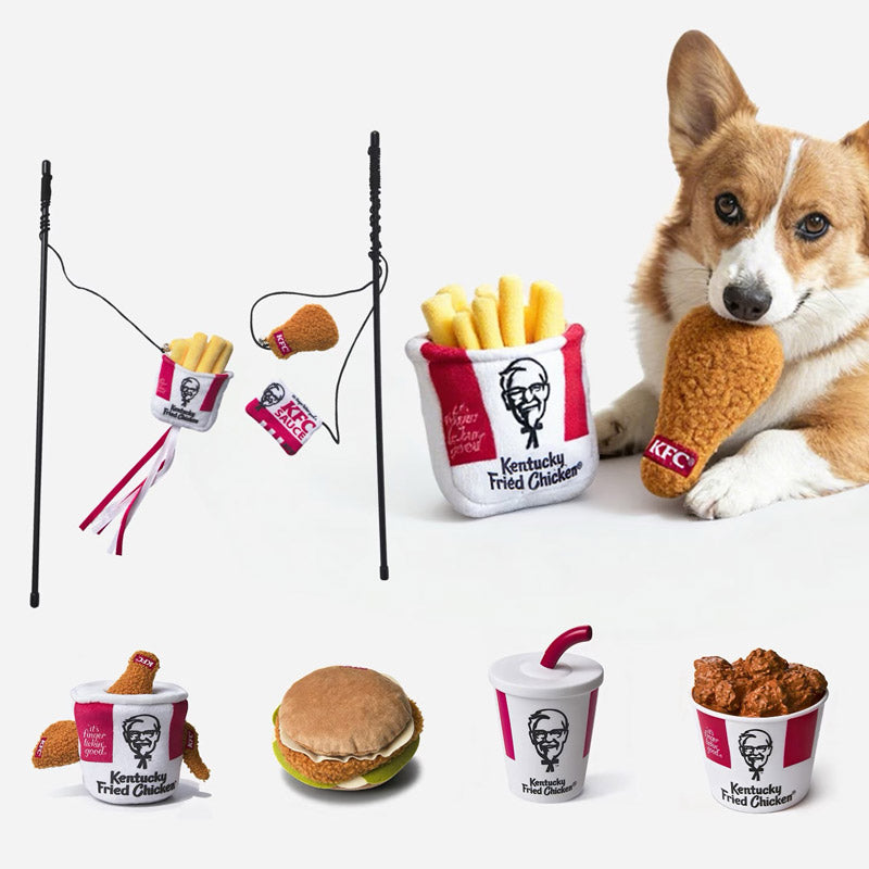KFC Feast Nosework Plush and Latex Dog Toy | CreatureLand.