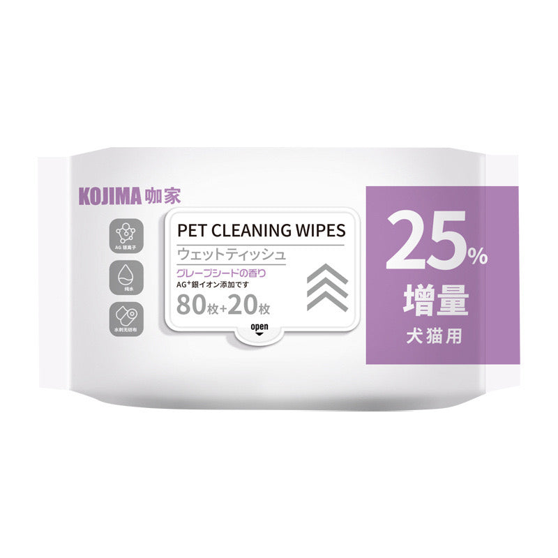 Gentle Pet Wet Wipes | 4 Scents (80/100 Sheets)