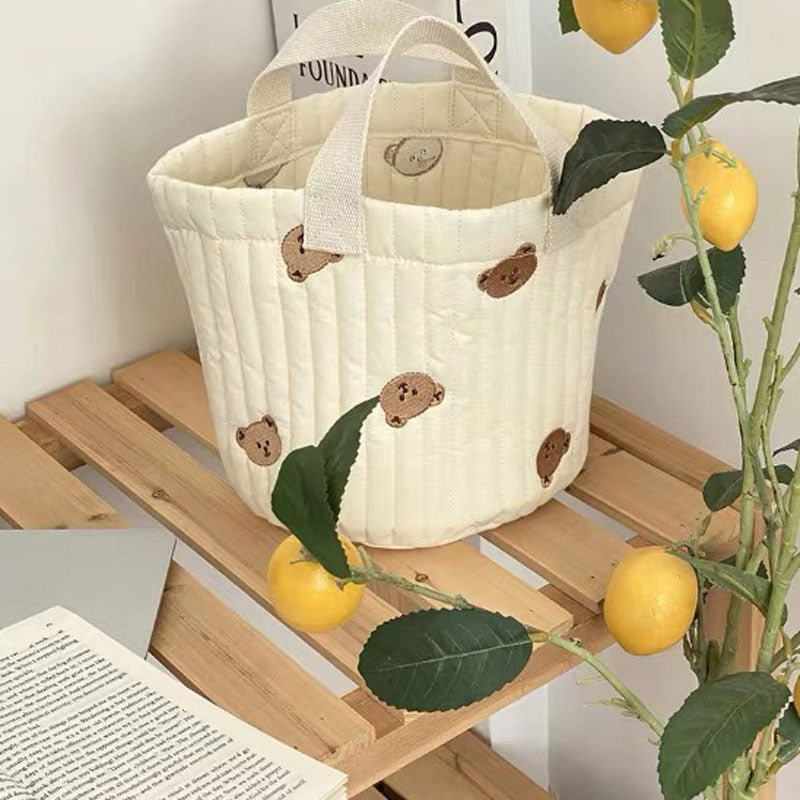 Cozy Bear Storage Basket