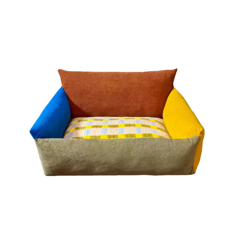 Colourblock Lounge Pet Bed
