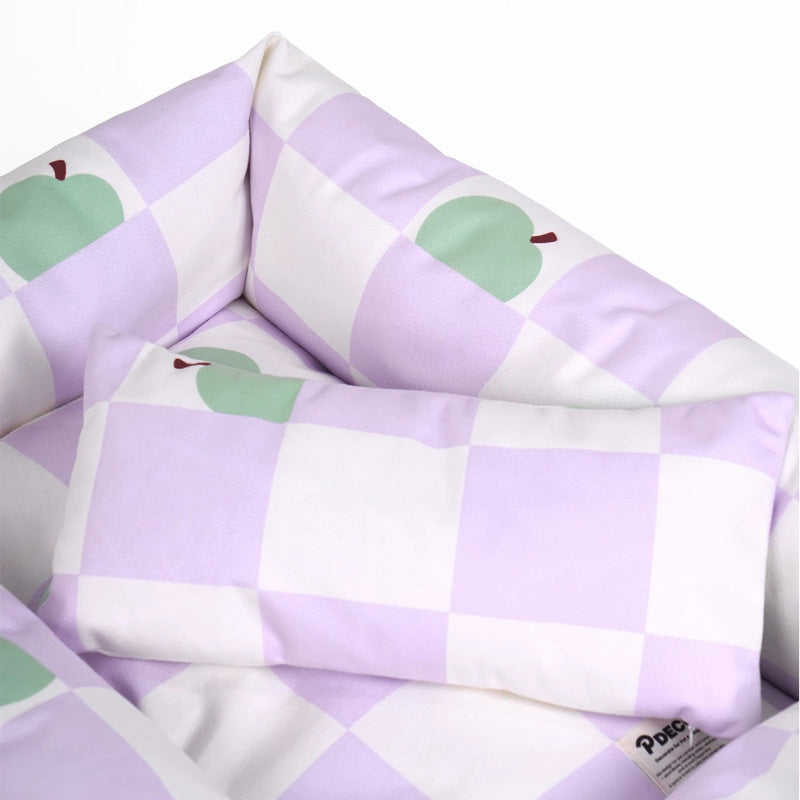 SnuggleNest Checkered Pet Bed