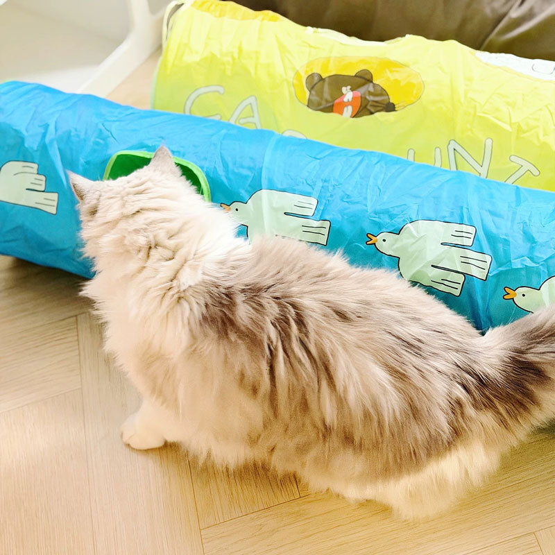 Peek-a-Play Illustrated Cat Tunnel  (4 Designs)