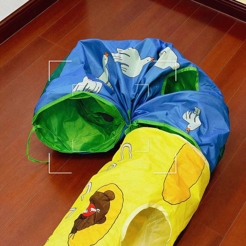 Peek-a-Play Illustrated Cat Tunnel  (4 Designs)