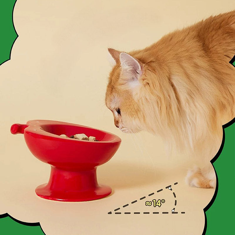 Apple Paradise Elevated Pet Bowl
