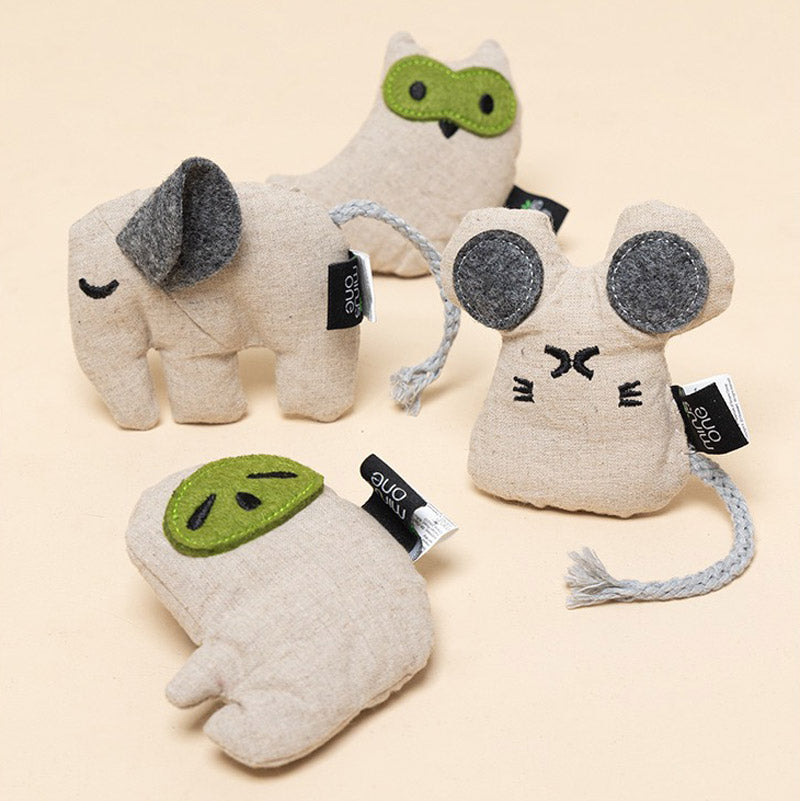 Minus One Eco-Friendly Docile Buddy Catnip Toy (4 Designs)