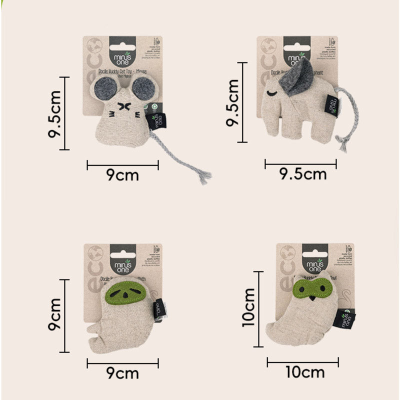 Minus One Eco-Friendly Docile Buddy Catnip Toy (4 Designs)