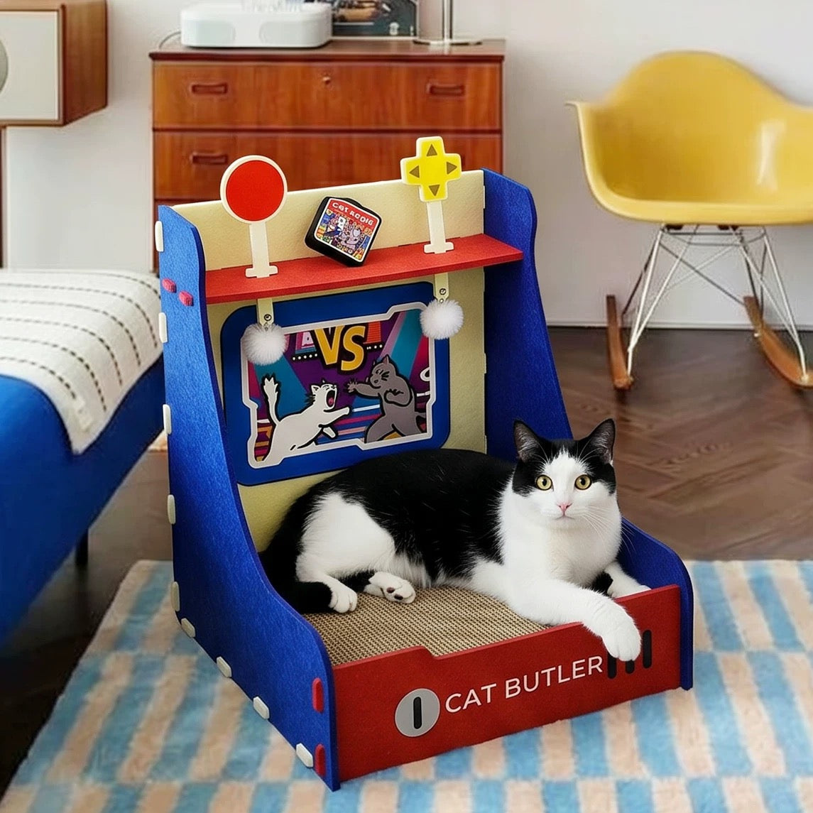 Purrcade Gaming Arena Cat Lounger
