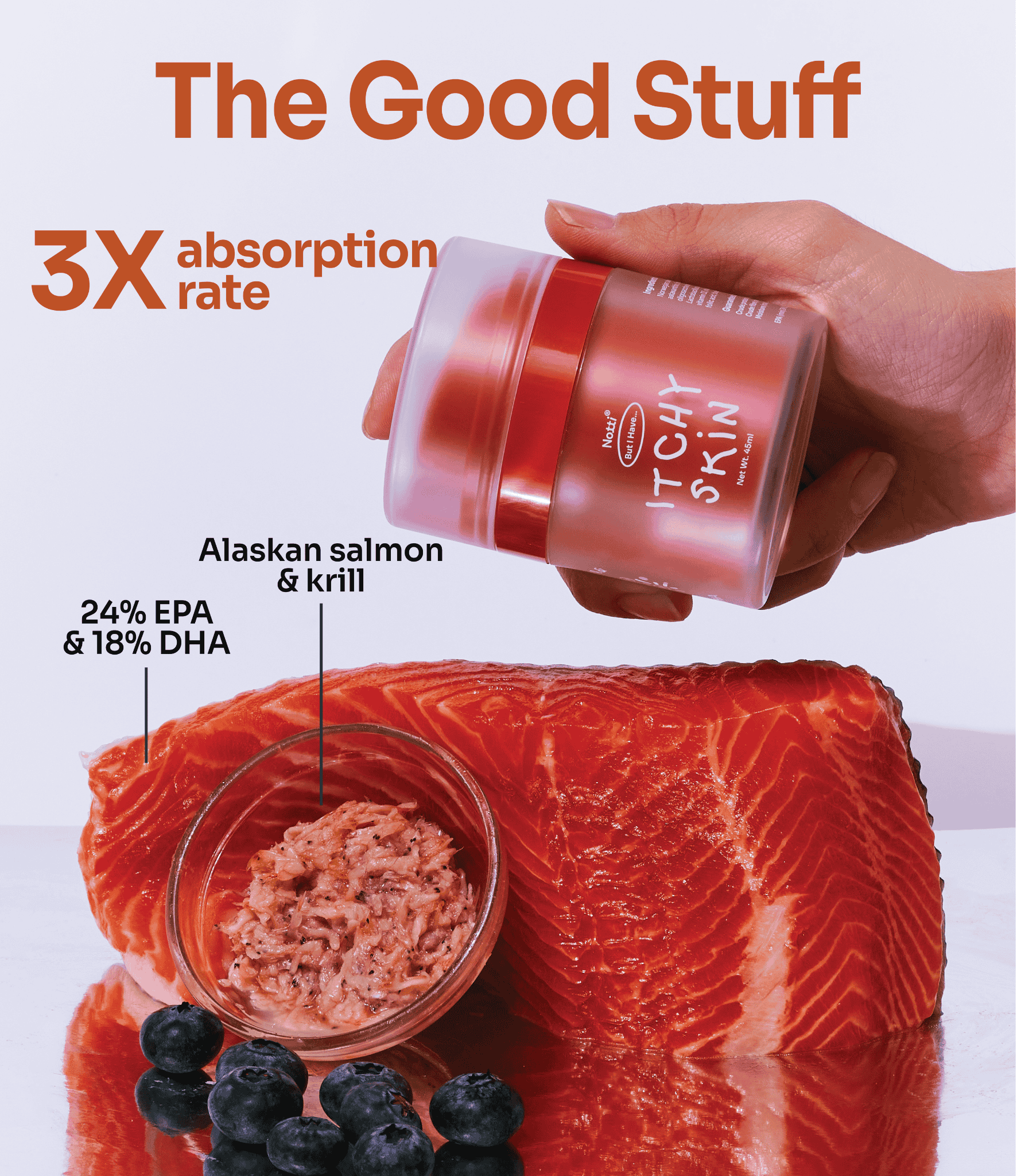 Notti "But I Have Itchy Skin" Emulsified Norwegian Salmon & Krill Oil (45ml)
