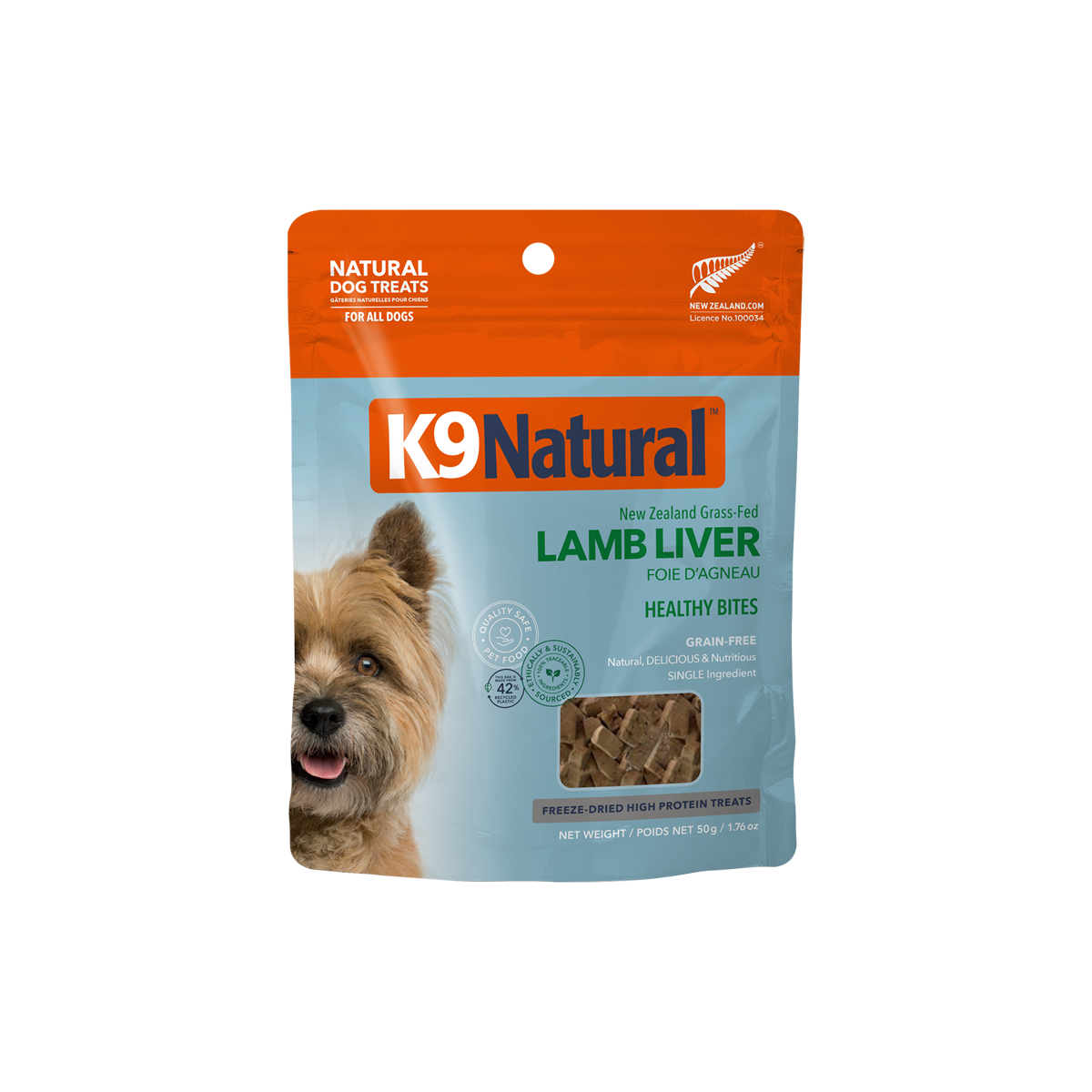 Freeze Dried Healthy Bites  Lamb Liver Dog Treats (50g)