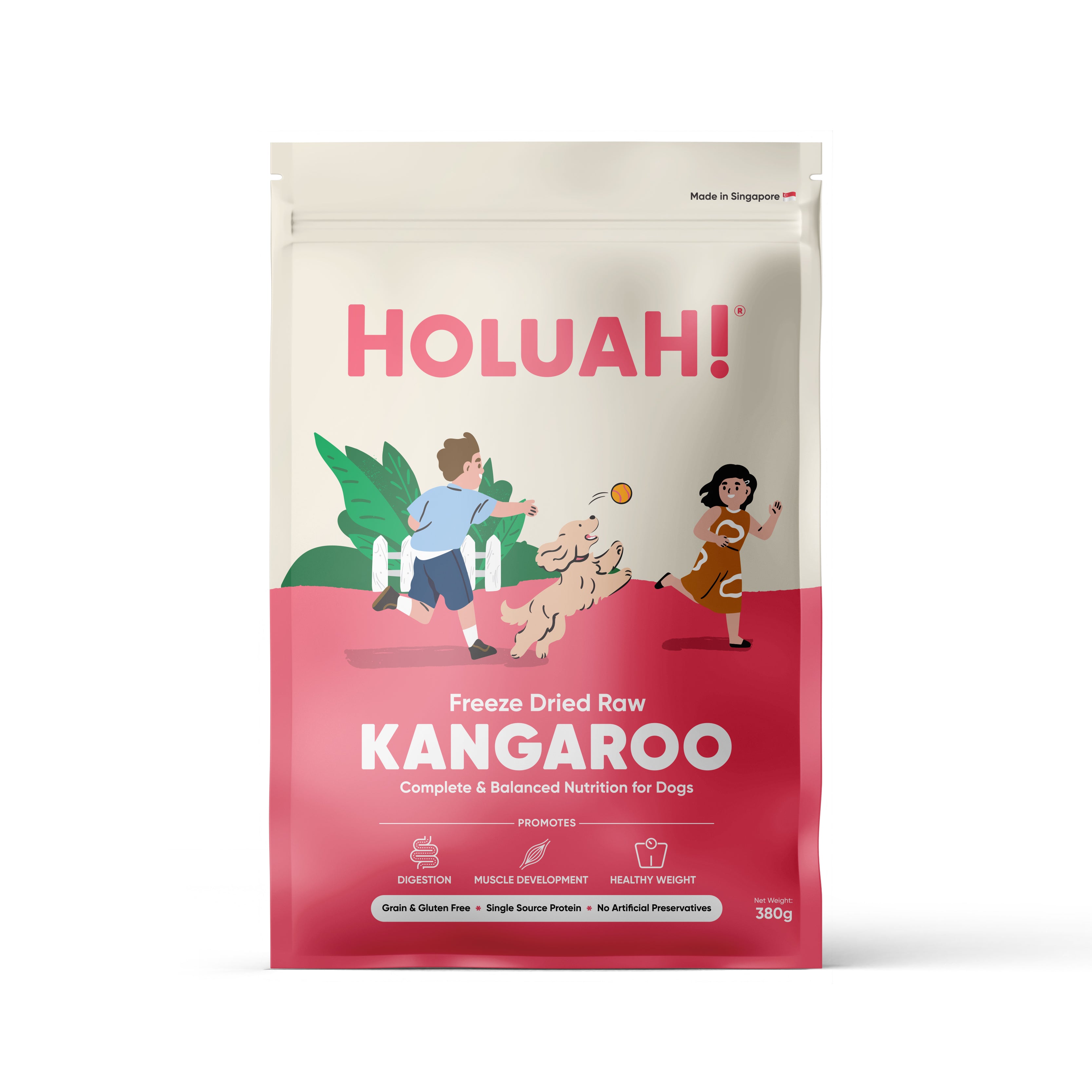 Freeze Dried Kangaroo Dog Food (380g)